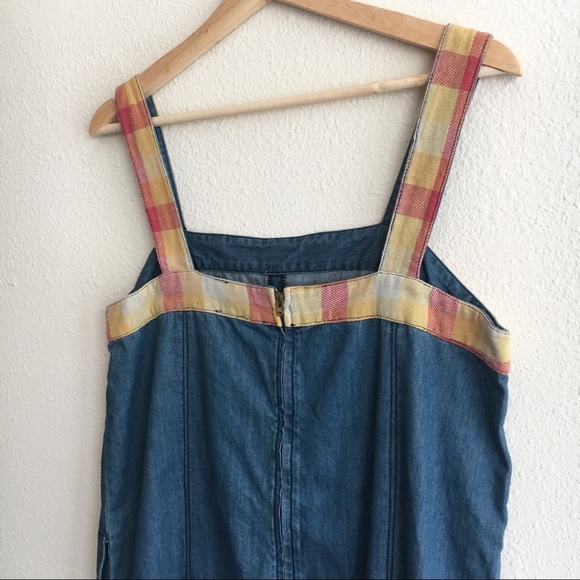 NWT Denim Dress MoVint Sleeveless Midi Pockets - Picture 5 of 8